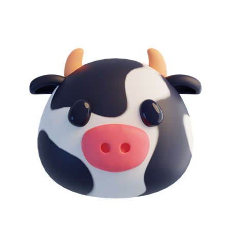암소  3D Icon