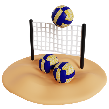 ボレー  3D Icon