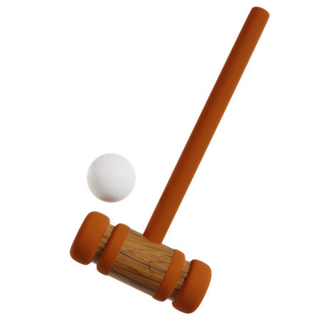 폴로 망치 및 볼 스포츠  3D Icon
