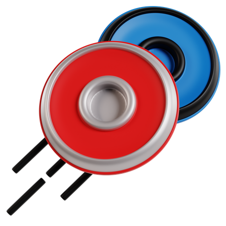 원반 던지기 운동 장비  3D Icon