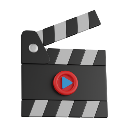 カチンコ  3D Icon