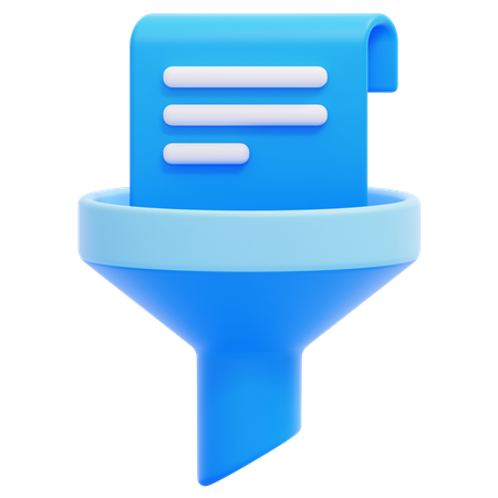 깔때기  3D Icon