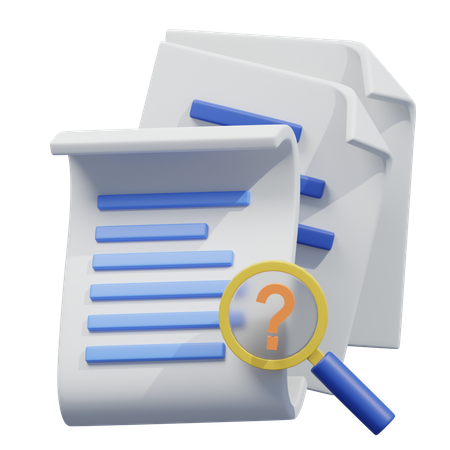 エラー文書  3D Icon