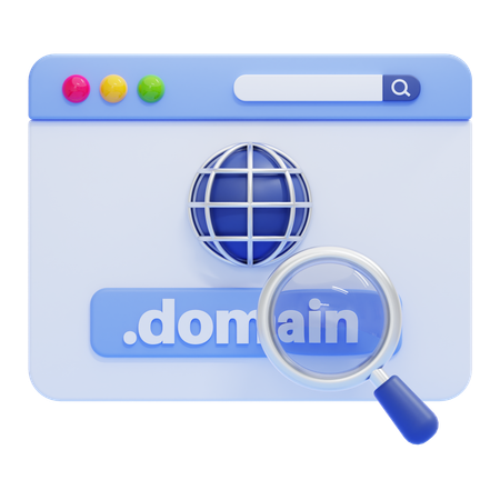 ドメイン検索  3D Icon