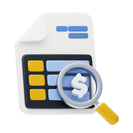 監査  3D Icon
