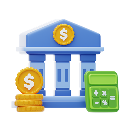 회계  3D Icon