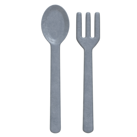 숟가락과 포크  3D Icon