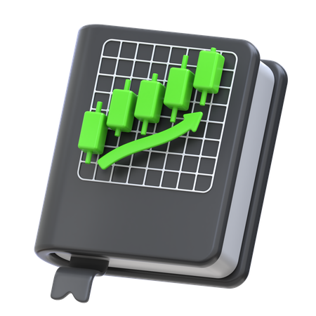 トレーディングブック  3D Icon