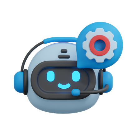 チャットボットの設定  3D Icon