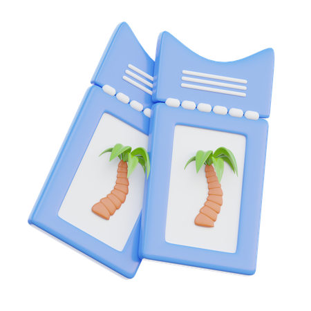 티켓  3D Icon