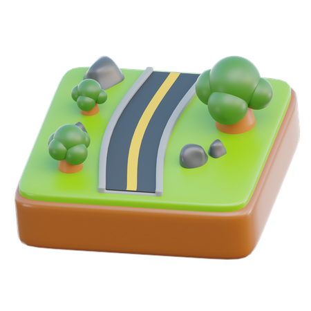 도로  3D Icon