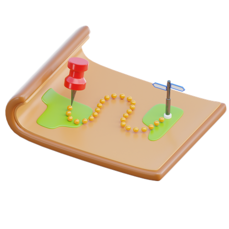 지도  3D Icon