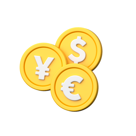 외화  3D Icon