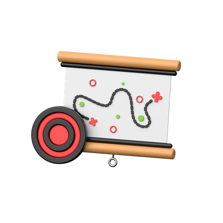 사업 전략  3D Icon