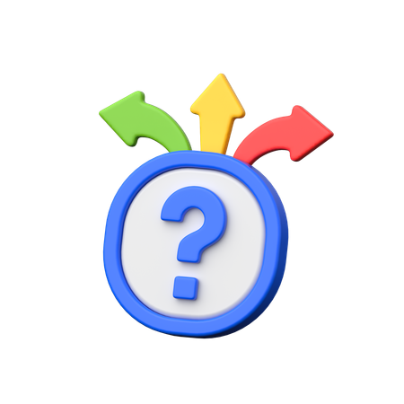 의사결정  3D Icon