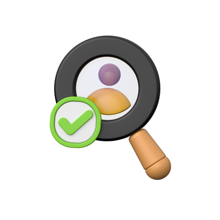 후보자 찾기  3D Icon