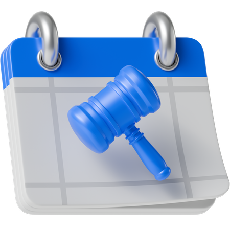 입찰 날짜  3D Icon