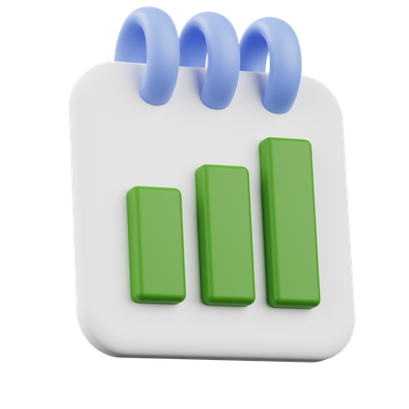 カレンダー チャートのグラフィックス  3D Icon