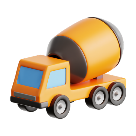 ミキサー車  3D Icon