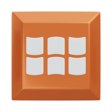 アプリケーションキーボードキー  3D Icon