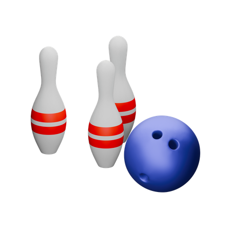 ボウリング  3D Icon