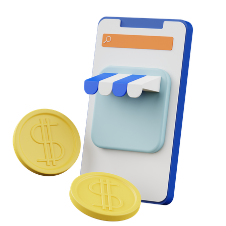 온라인 수익  3D Icon