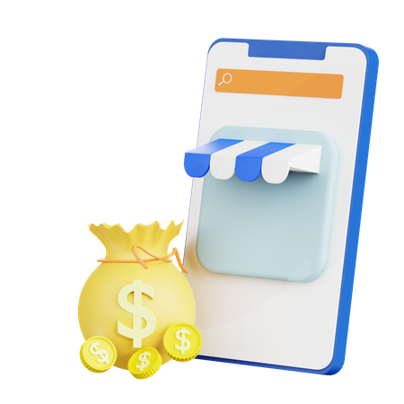쇼핑 사업  3D Icon