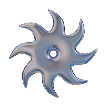 닌자 별 추상 모양  3D Icon
