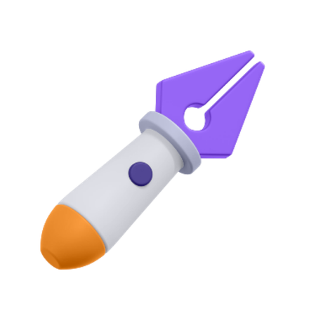 벡터 펜  3D Icon