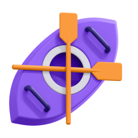 카약  3D Icon