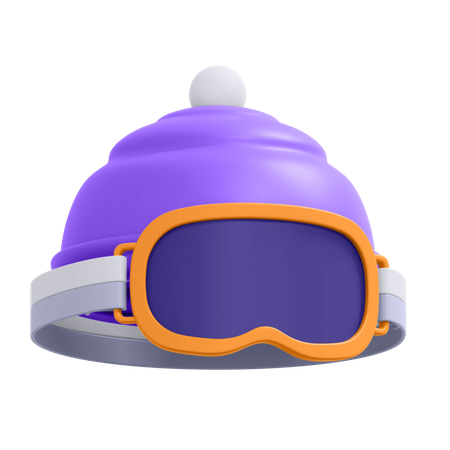 아이스 스케이트 고글  3D Icon