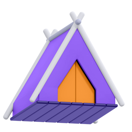 캠핑 텐트  3D Icon