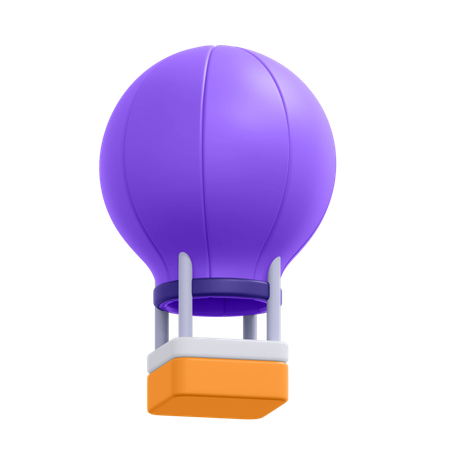 열기구  3D Icon