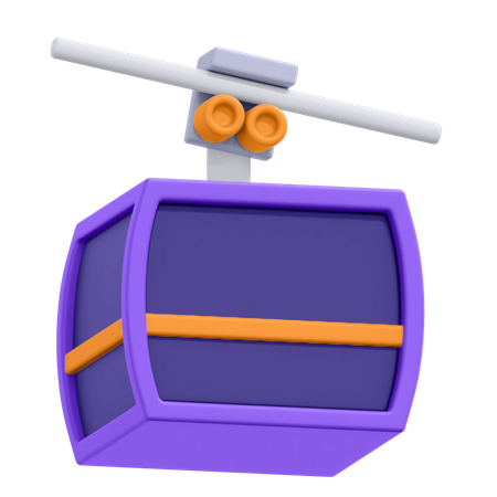 케이블카  3D Icon