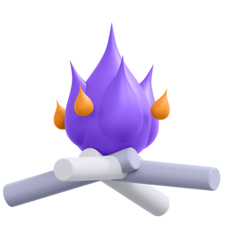 캠프 불  3D Icon