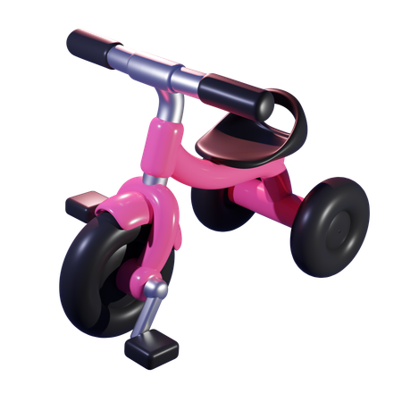 세발 자전거  3D Icon