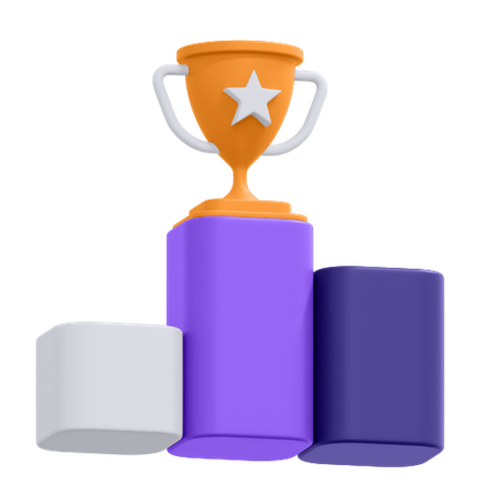 トロフィーと実績  3D Icon