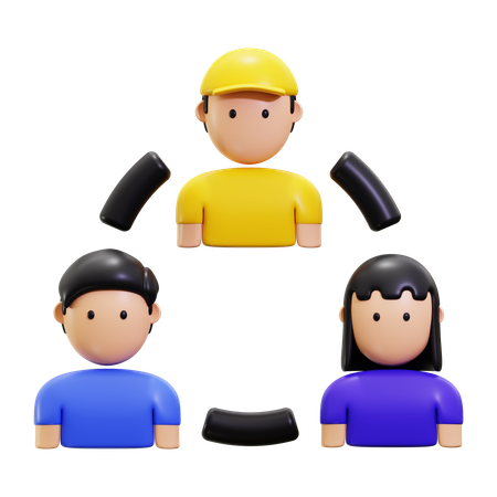 グループ  3D Icon