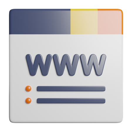 ドメイン登録  3D Icon