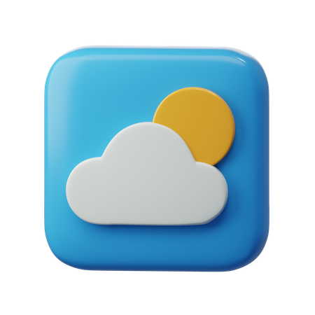 일기예보 앱  3D Icon