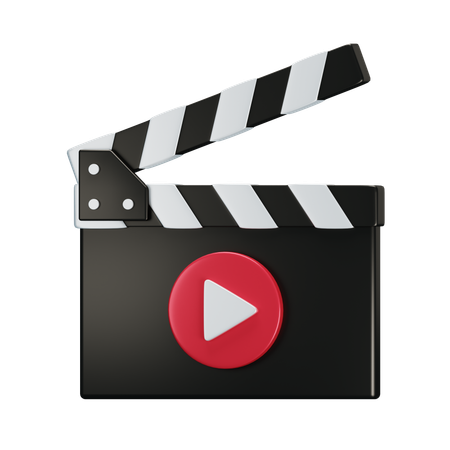 カチンコ  3D Icon