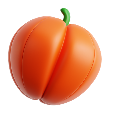 호박  3D Icon