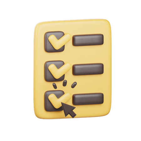 주문 목록  3D Icon