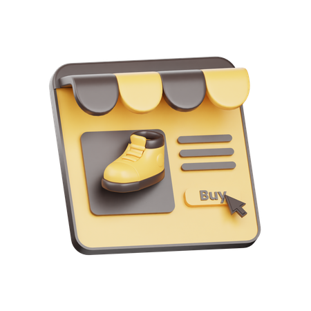 모바일 쇼핑  3D Icon