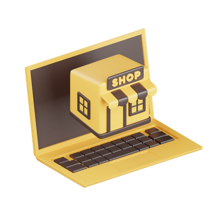 모바일 쇼핑  3D Icon