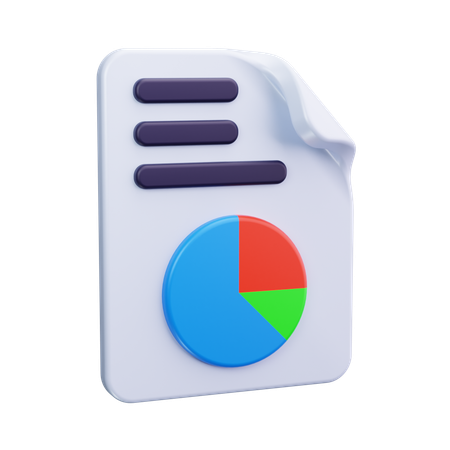分析レポート  3D Icon