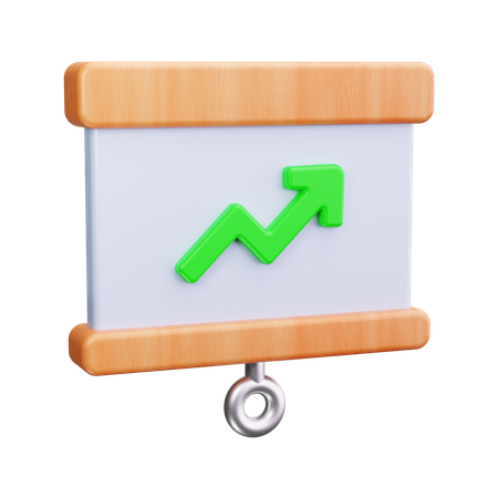 成長プレゼンテーション  3D Icon