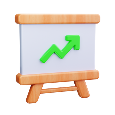 成長プレゼンテーション  3D Icon