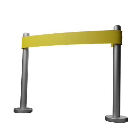 警察ライン  3D Icon