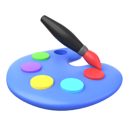 컬러 플레이트  3D Icon